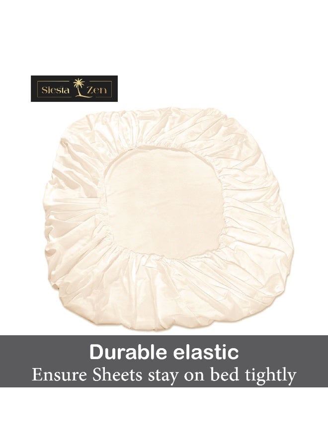 Siesta Zen Microfiber Fitted Bed Sheet 30cm Deep Pocket, Wrinkle-Resistant, Machine Washable, Soft, Cozy & Fade-Resistant – Perfect Fit for a Comfortable Night’s Sleep - Image 5